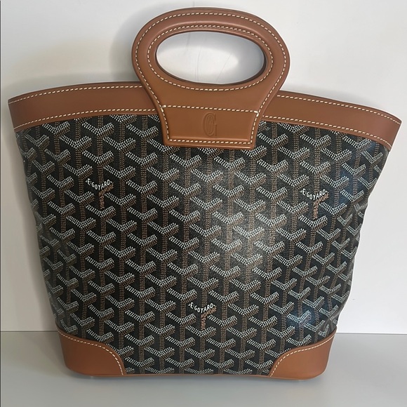Goyard Handbags - Goyard Brown & Black St. Louis Tote Bag
